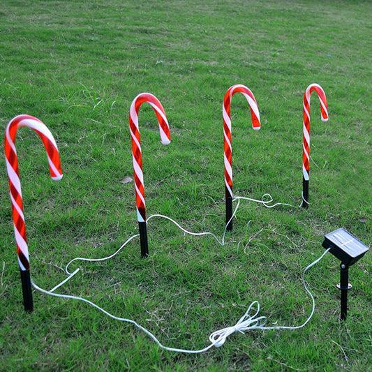 Outdoor Lighted Candy Cane Christmas Lane Pathway Lights