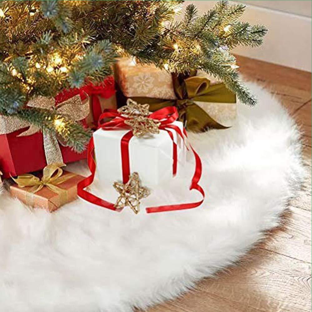 Premium Small White Christmas Tree Skirt