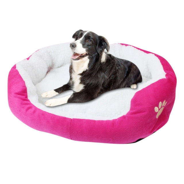 Small Comfy Washable Round Dog Bed