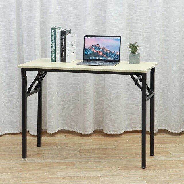 Premium Folding Wooden Computer Space Workstation Desk