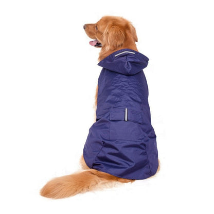 Heavy Duty Dog Raincoat Jacket With Hood