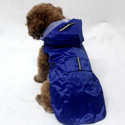 Heavy Duty Dog Raincoat Jacket With Hood