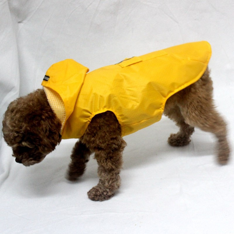 Heavy Duty Dog Raincoat Jacket With Hood