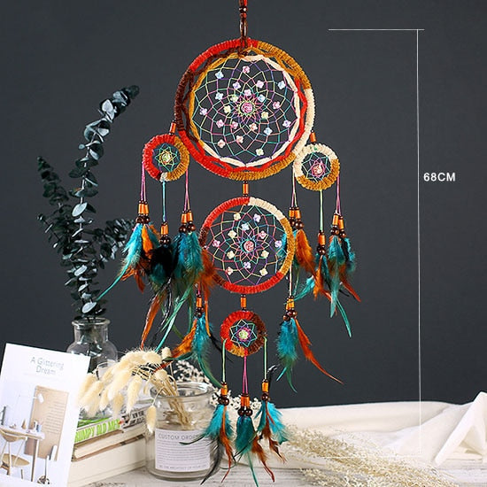 Large Crochet Native American Dream Catcher