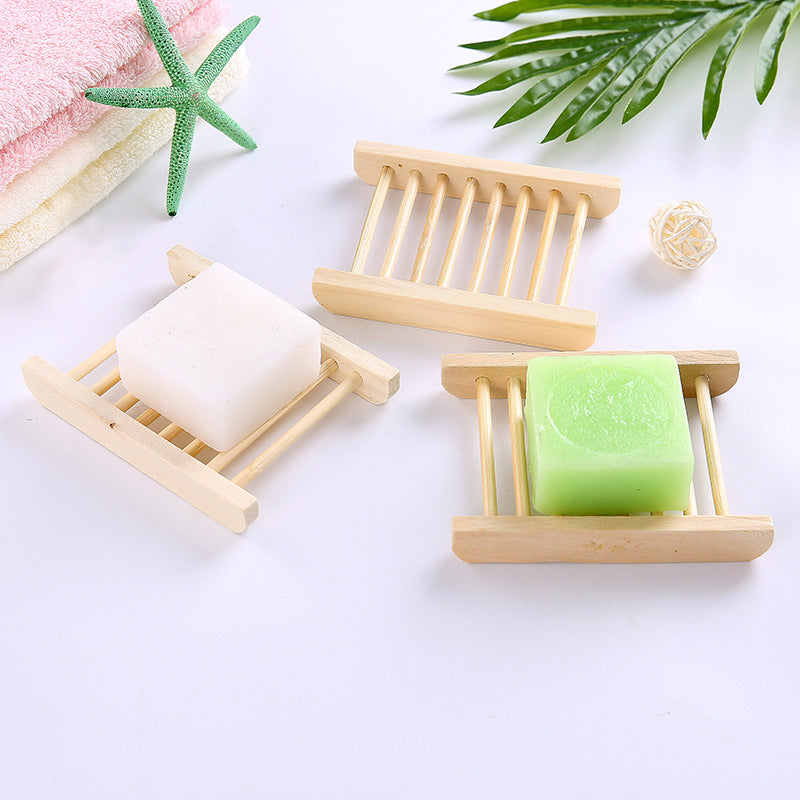 Wooden Shower Bar Soap Holder Dish