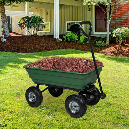 Heavy Duty Garden Utility Wagon Cart 220 Lb