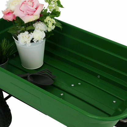 Heavy Duty Garden Utility Wagon Cart 220 Lb