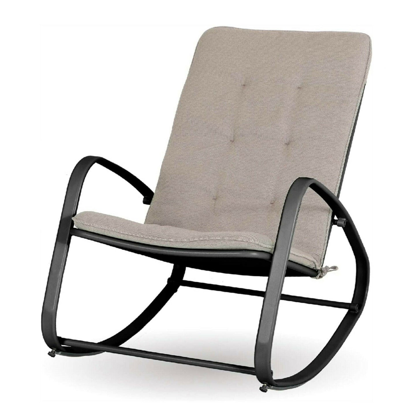 Modern Indoor / Outdoor Cushioned Patio Rocking Chair