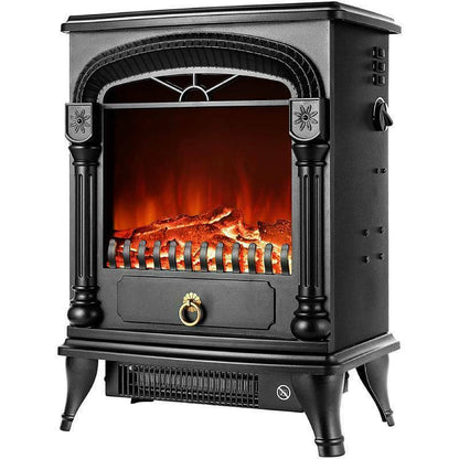 Modern Electric Freestanding Portable Indoor Fireplace Heater 20"