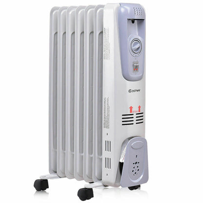 Powerful Oil Filled Freestanding Radiator Heater 1500W