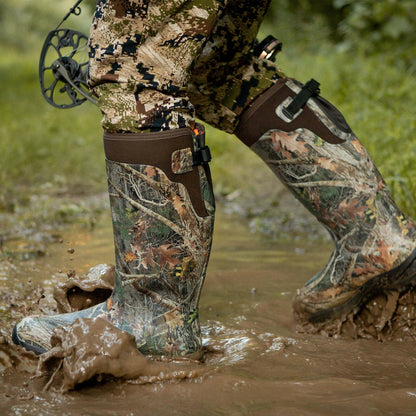 Mens' Waterproof Insulated Rubber Hunting Snake Boots