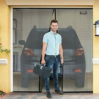 Large Instant Magnetic Garage Privacy Opening Screen Door