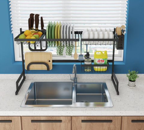 Over Kitchen Sink Dish Drying Rack | Zincera